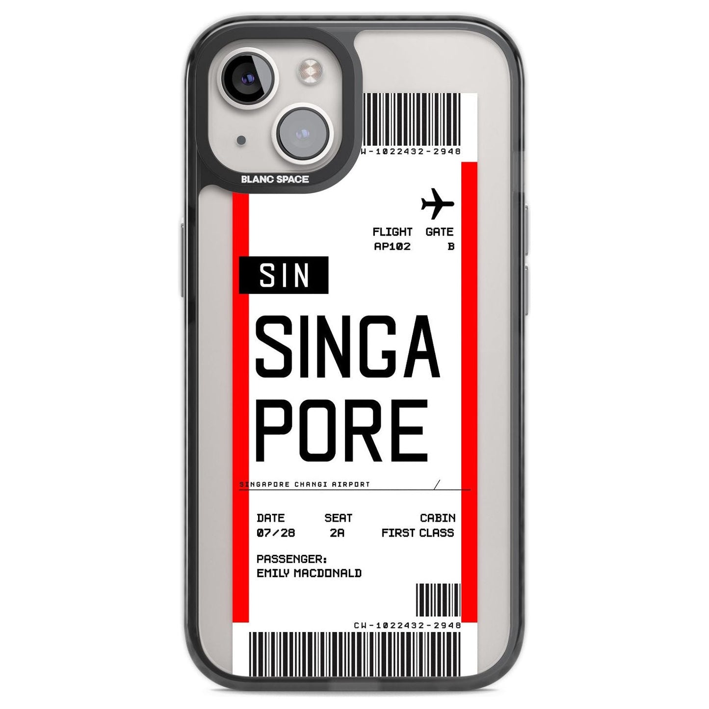 Personalised Singapore Boarding Pass