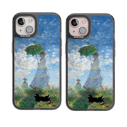 Cat with Monet's Parasol Lady