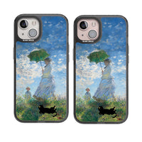 Cat with Monet's Parasol Lady