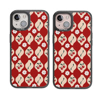 Vintage Cherry Diamond Pattern