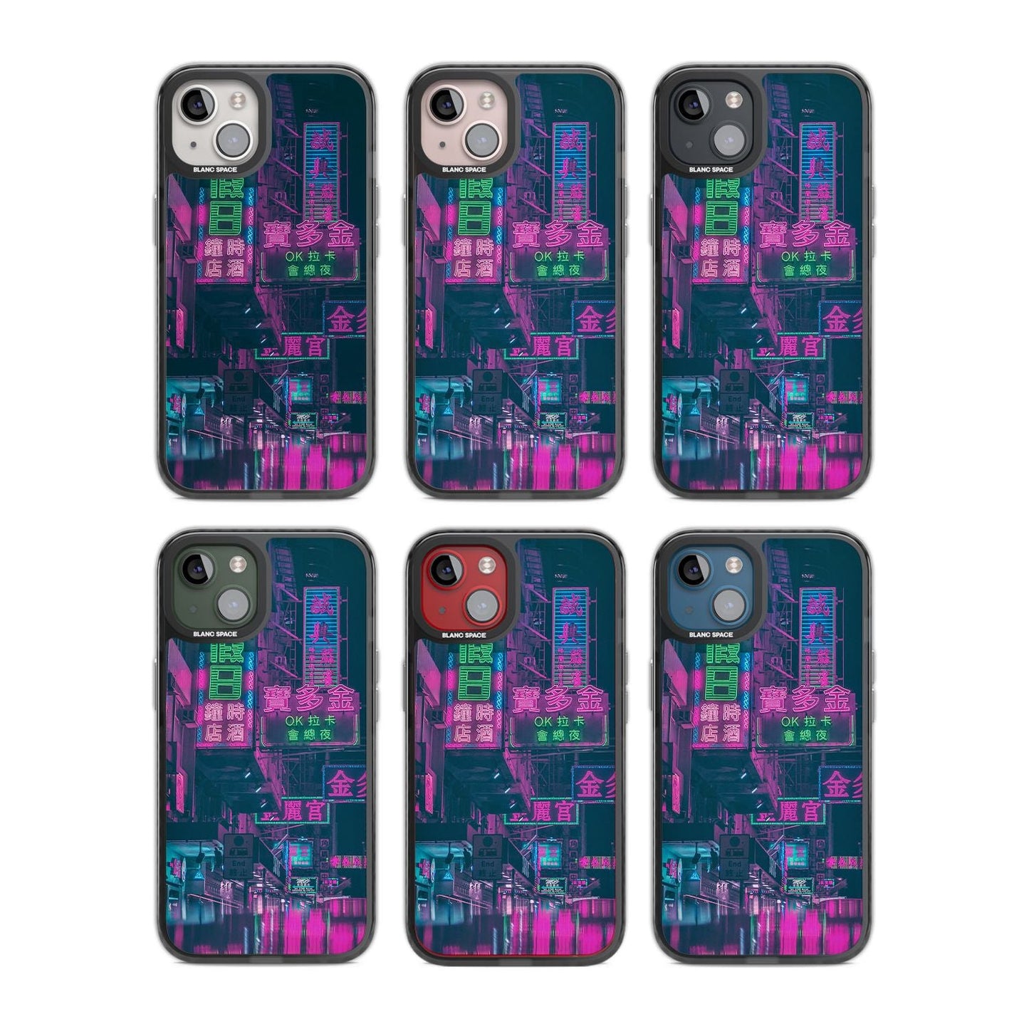 Bande nocturne au néon