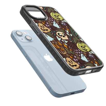 Goblincore Cartoon Halloween Pattern