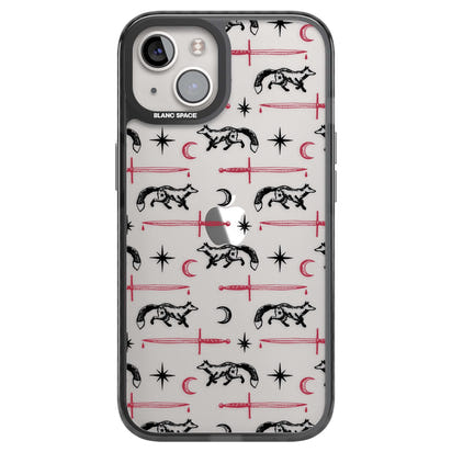 Motif renard et lame