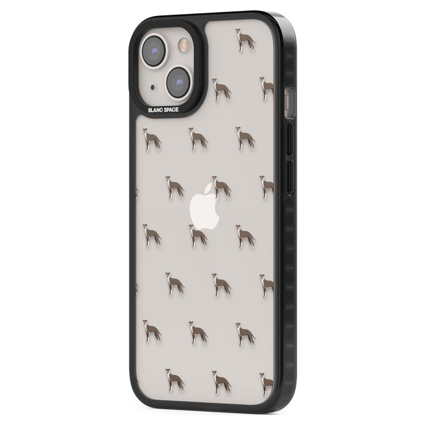 Motif de chien whippet transparent