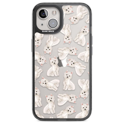 Motif de chien Westie