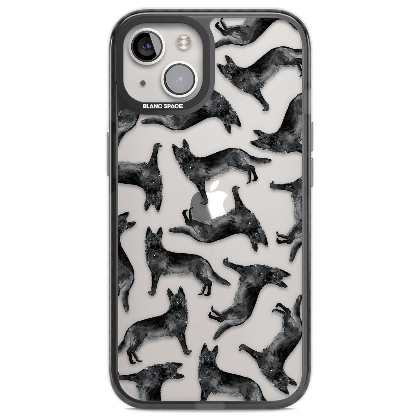German Shepherd Pattern Black