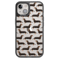 Dachshund Pattern Black Tan