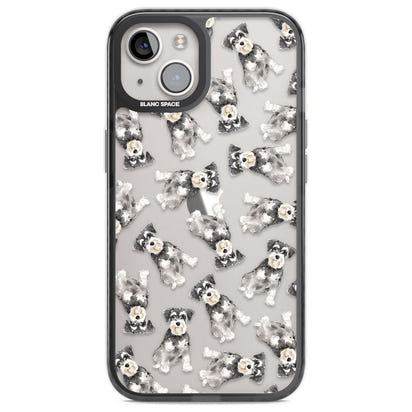 Aquarellzeichnung eines Zwergschnauzers