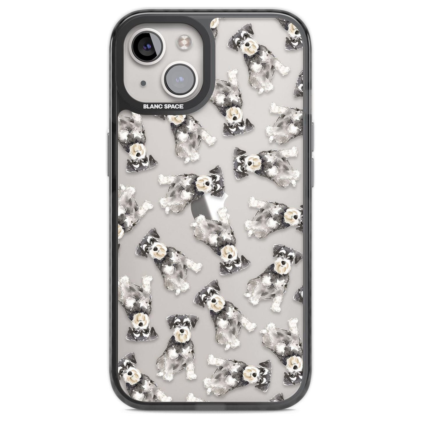 Aquarellzeichnung eines Zwergschnauzers