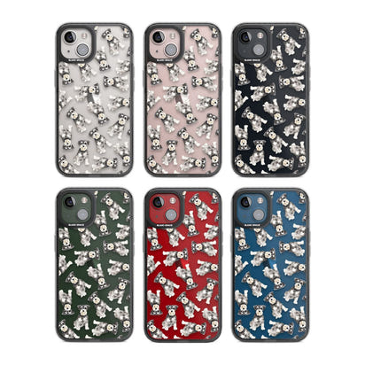 Aquarellzeichnung eines Zwergschnauzers