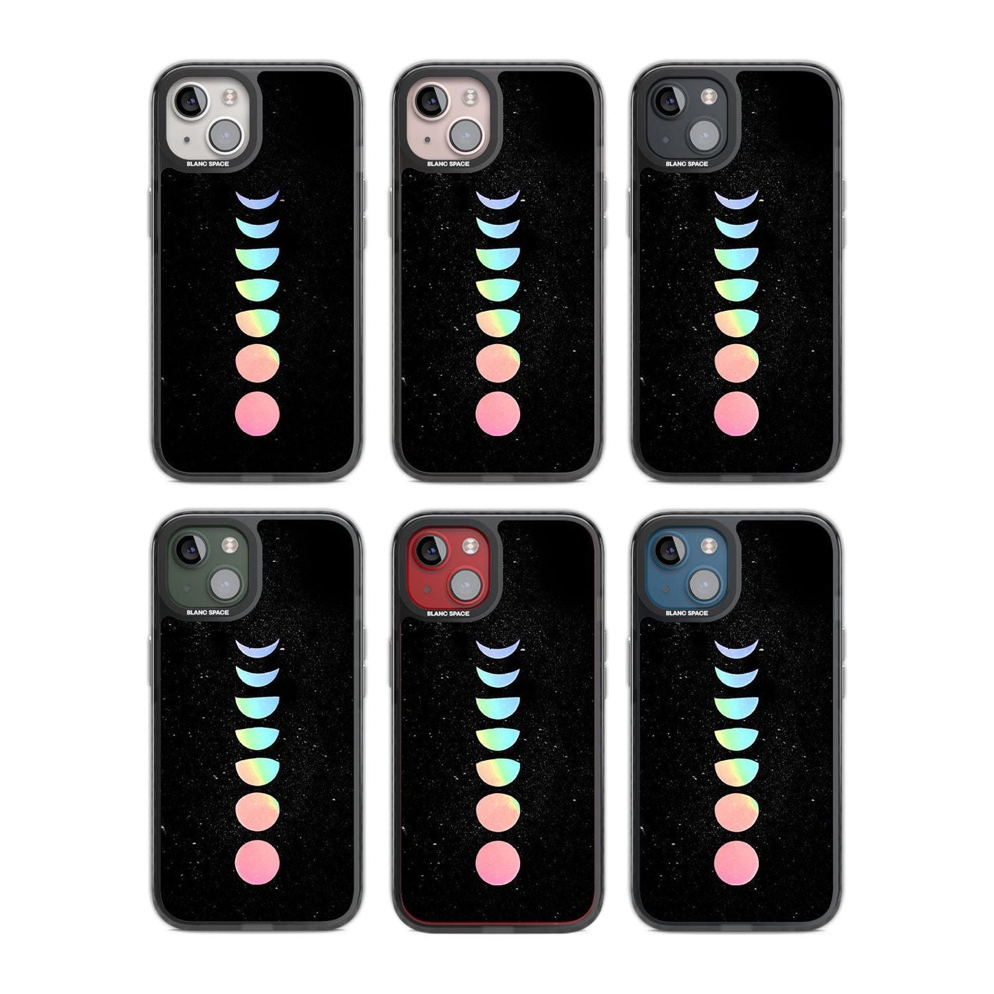 Pastel Moon Phases