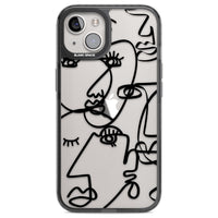 Abstract Line Art Black Clear