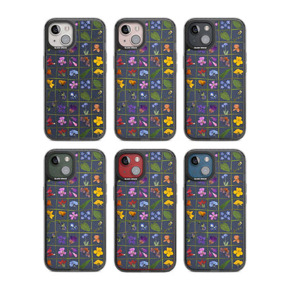 Grille de fleurs sauvages