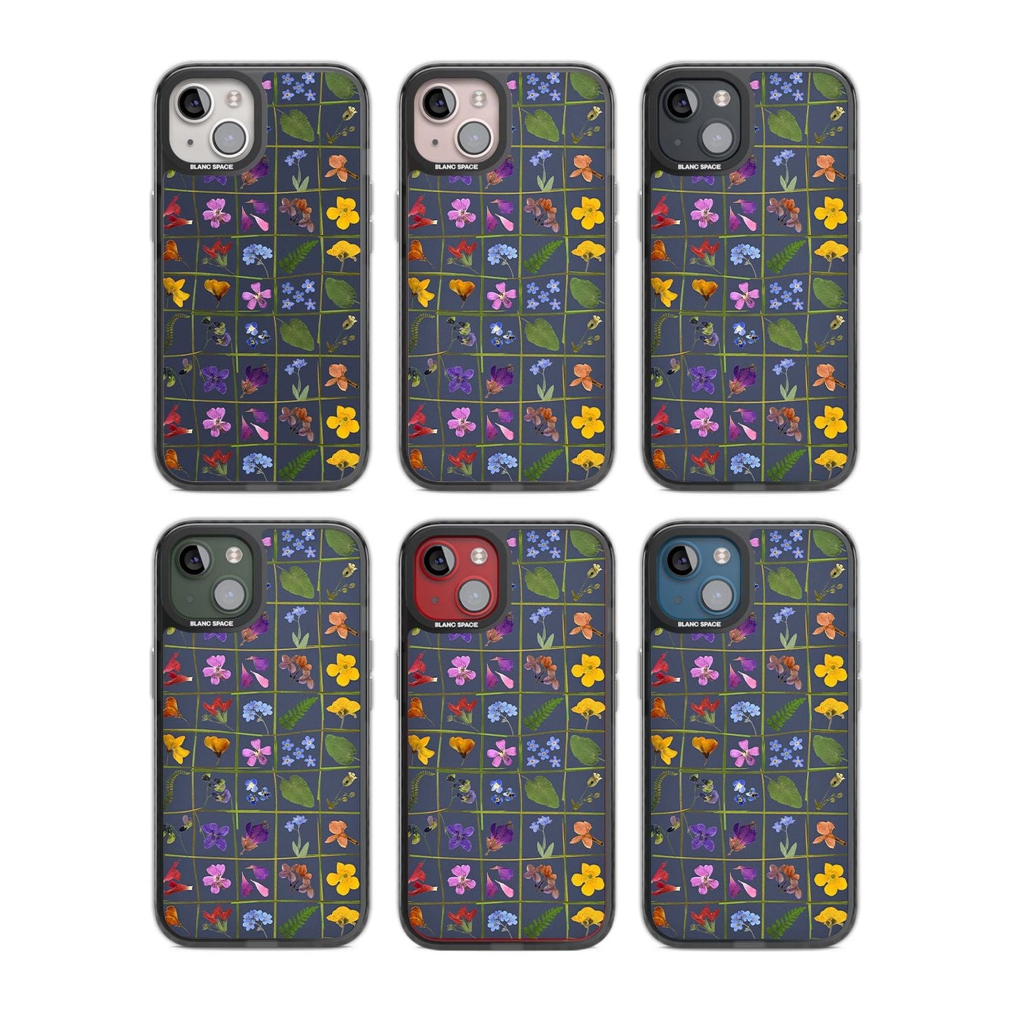 Grille de fleurs sauvages