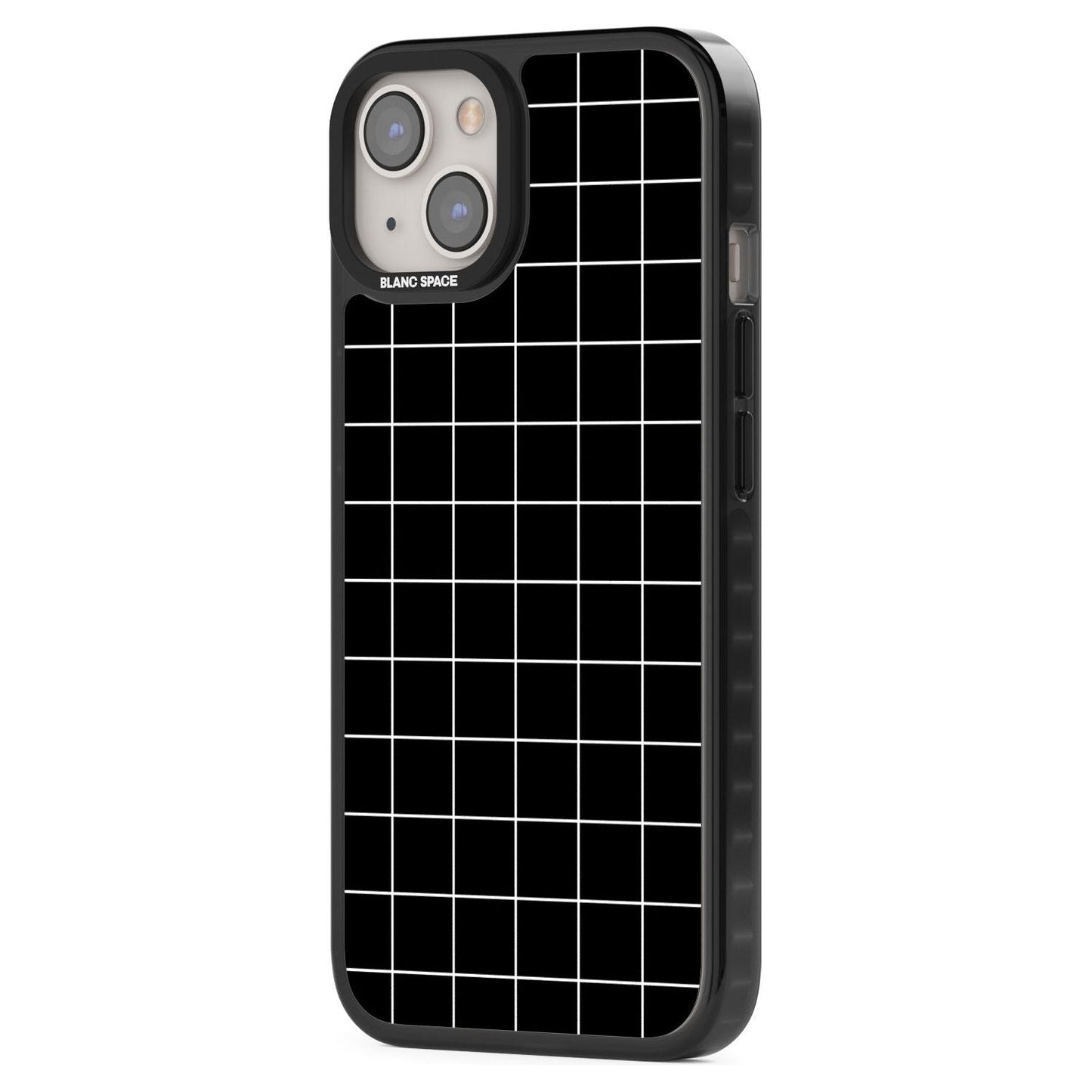 Minimalist Grid Pattern Black