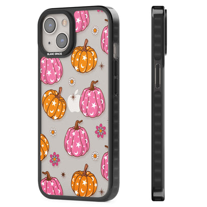 Motif de citrouilles Fleurs et Étoiles