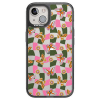 Wavy Butterfly Checked Pattern