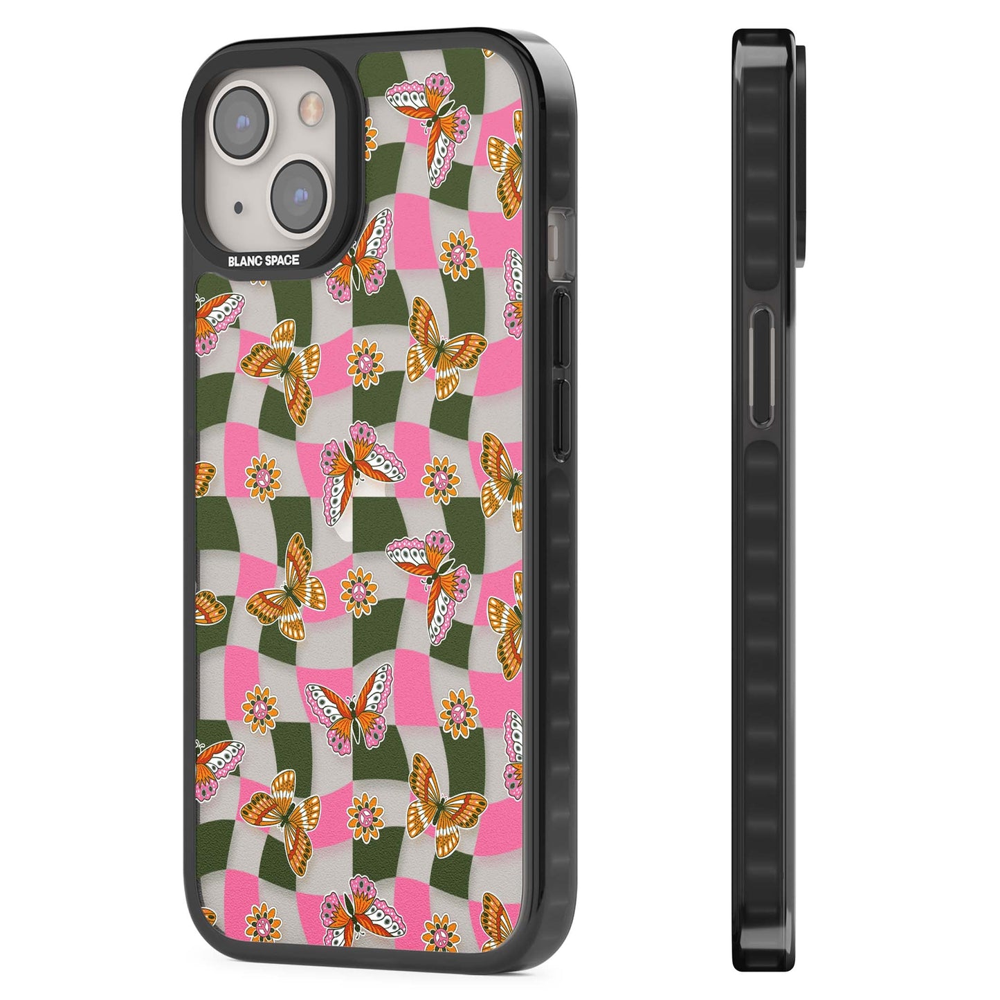 Wavy Butterfly Checked Pattern