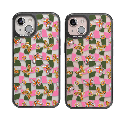 Wavy Butterfly Checked Pattern