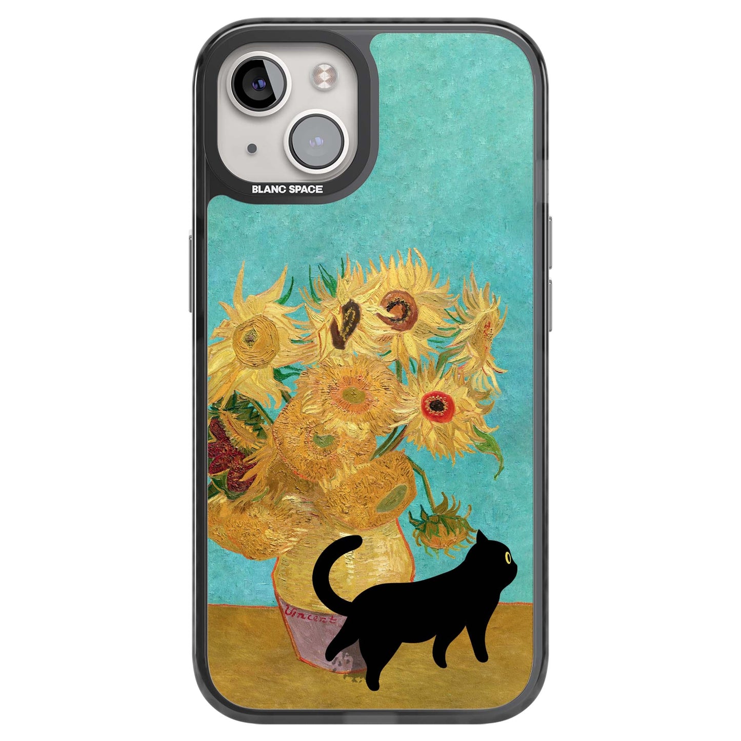 Cat with Van Gogh's Sunflowers