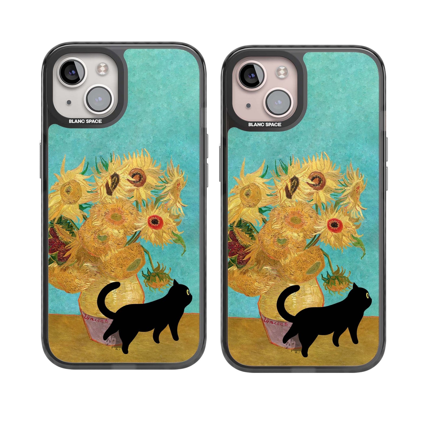 Cat with Van Gogh's Sunflowers