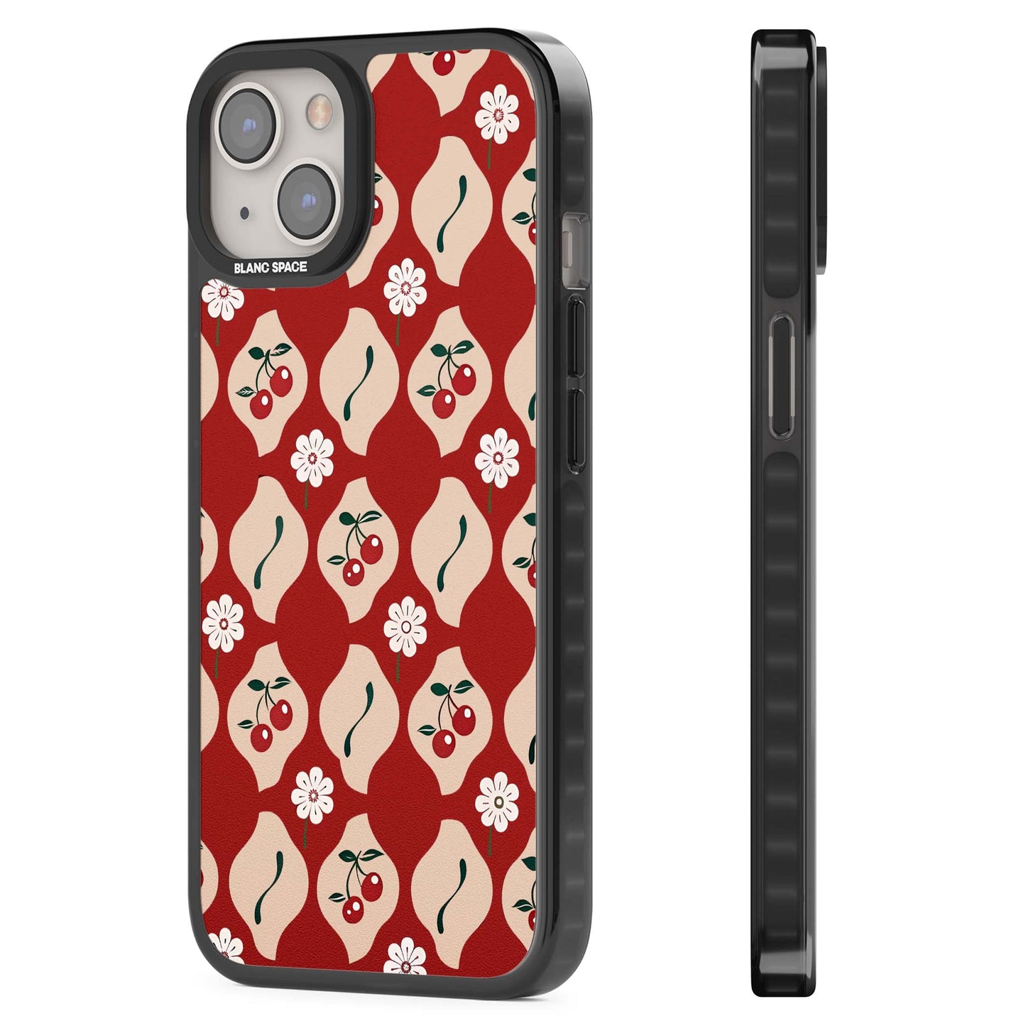 Vintage Cherry Diamond Pattern