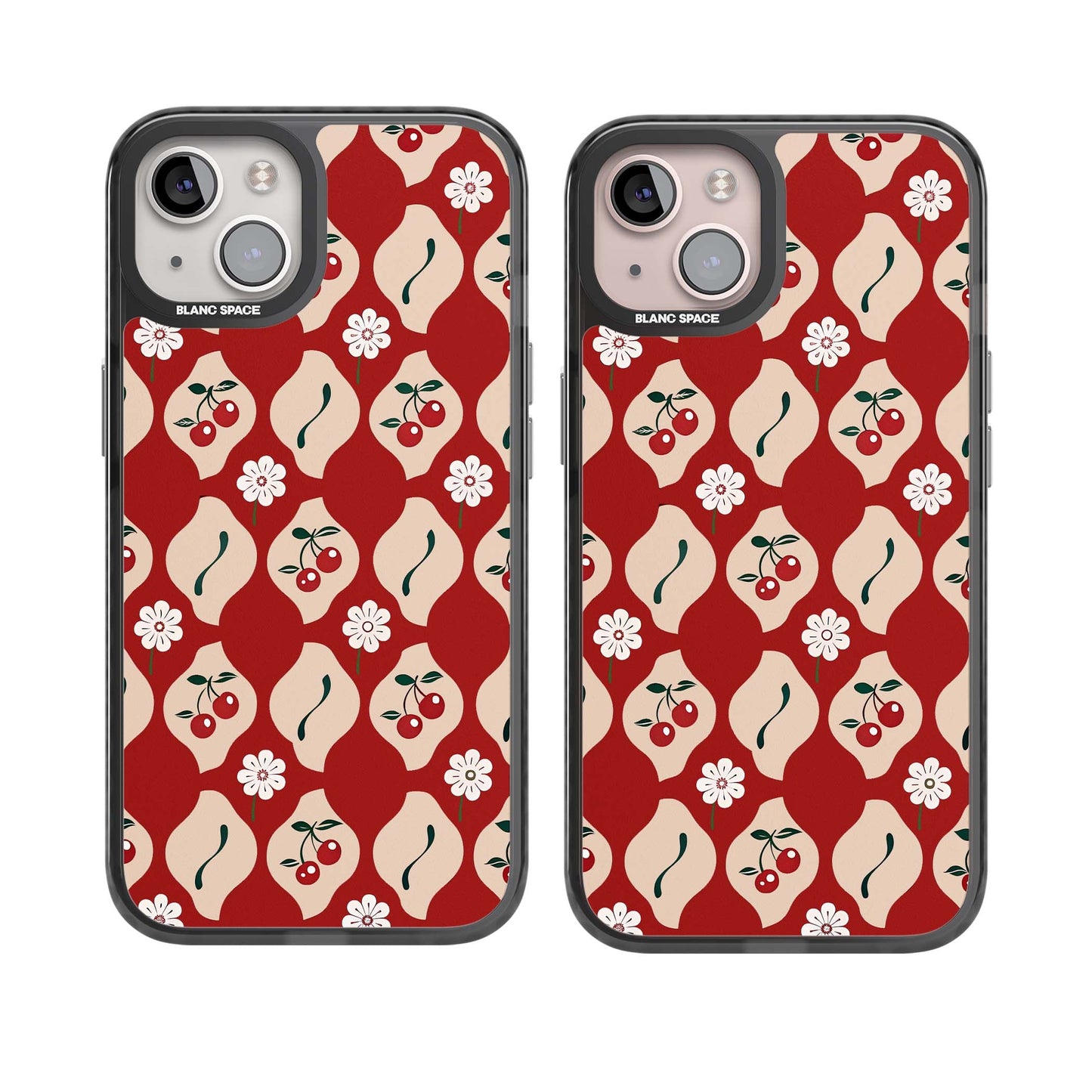 Vintage Cherry Diamond Pattern