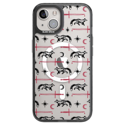 Motif renard et lame