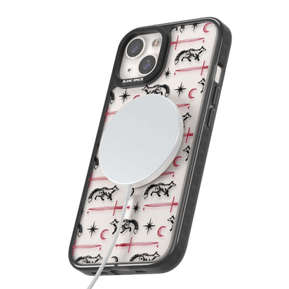 Motif renard et lame