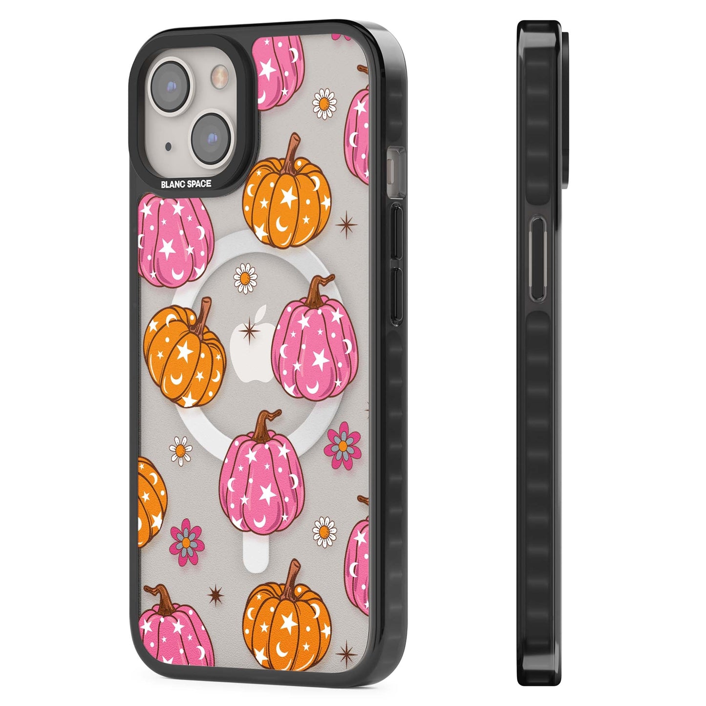 Motif de citrouilles Fleurs et Étoiles