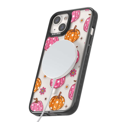 Motif de citrouilles Fleurs et Étoiles