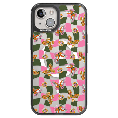 Wavy Butterfly Checked Pattern