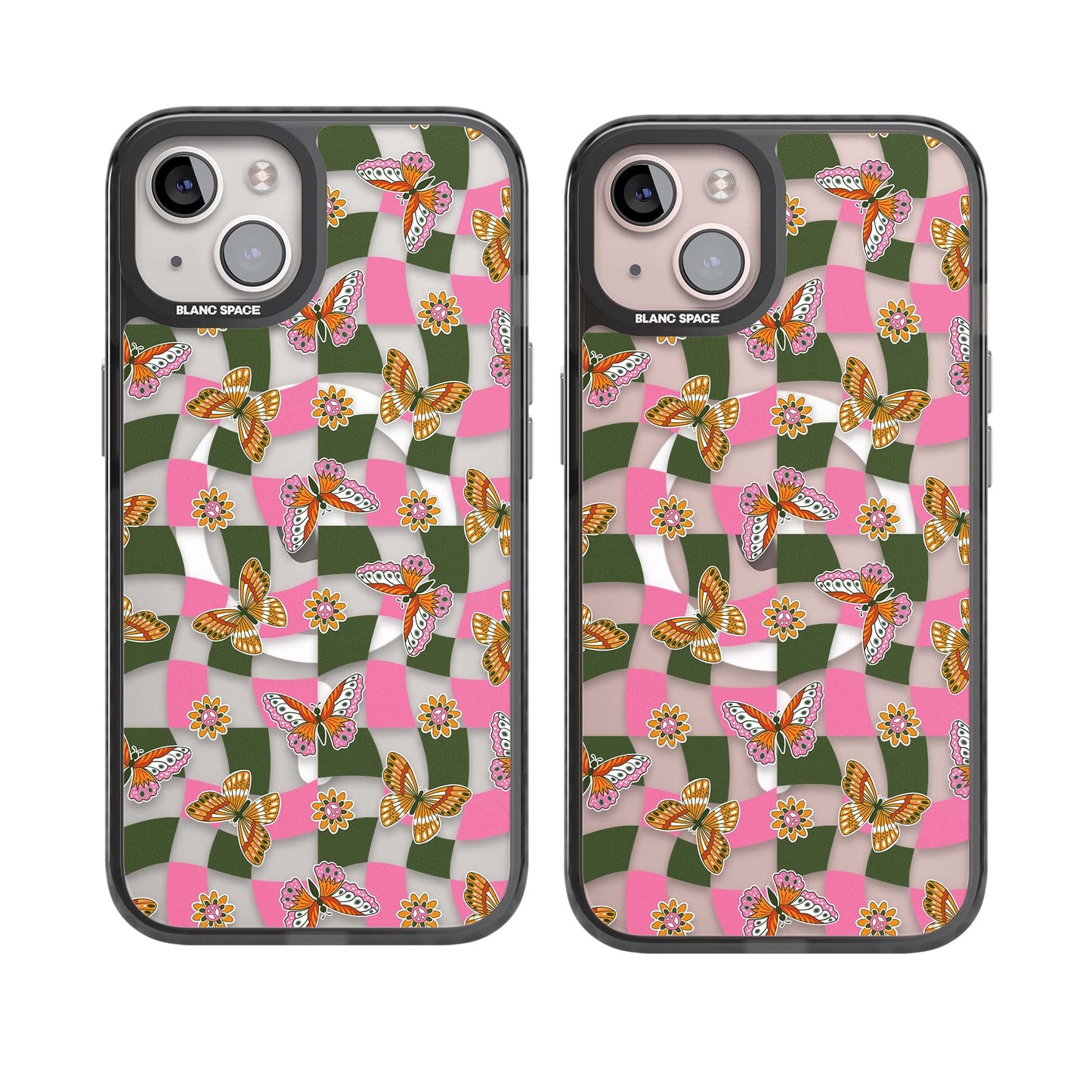 Wavy Butterfly Checked Pattern