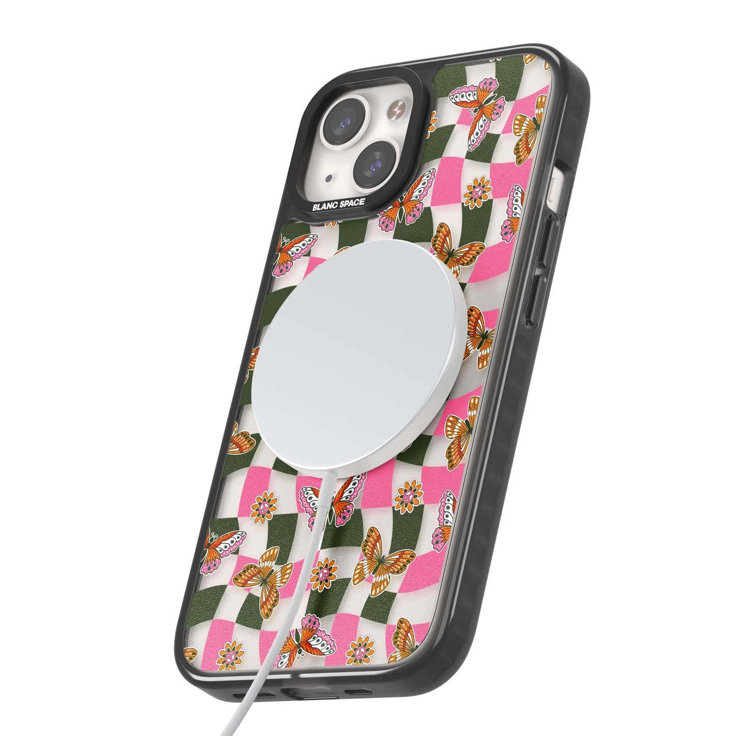 Wavy Butterfly Checked Pattern