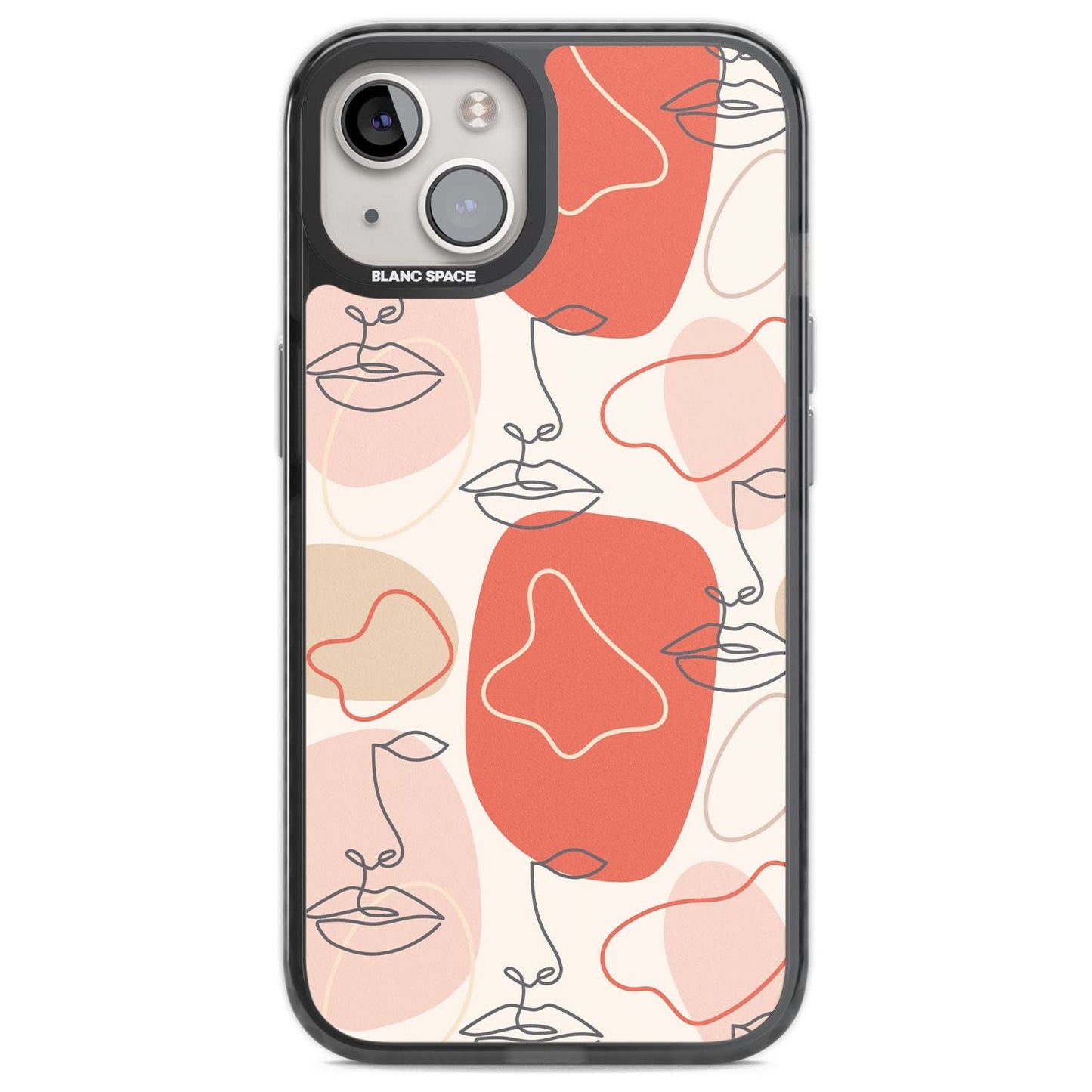 Abstract Face Line Art