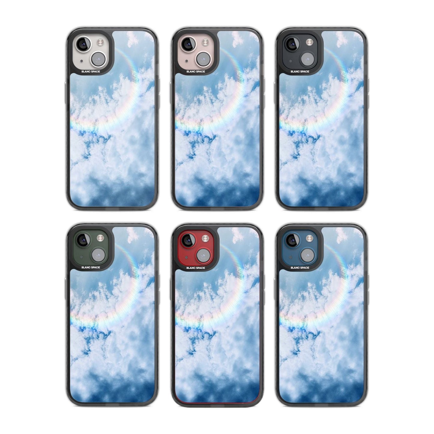 Pastellfarbener Regenbogenhimmel