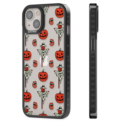 Retro Red Pumpkins & Scarecrows