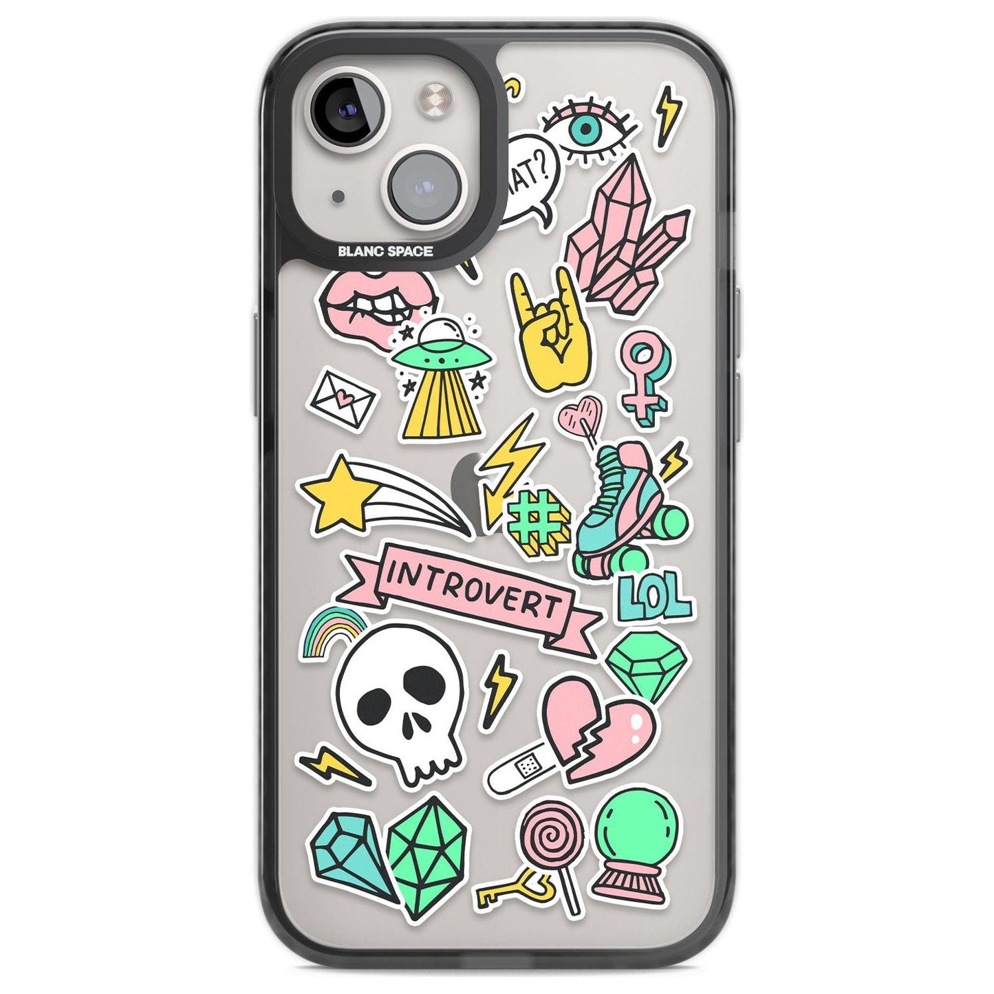 Autocollant introverti