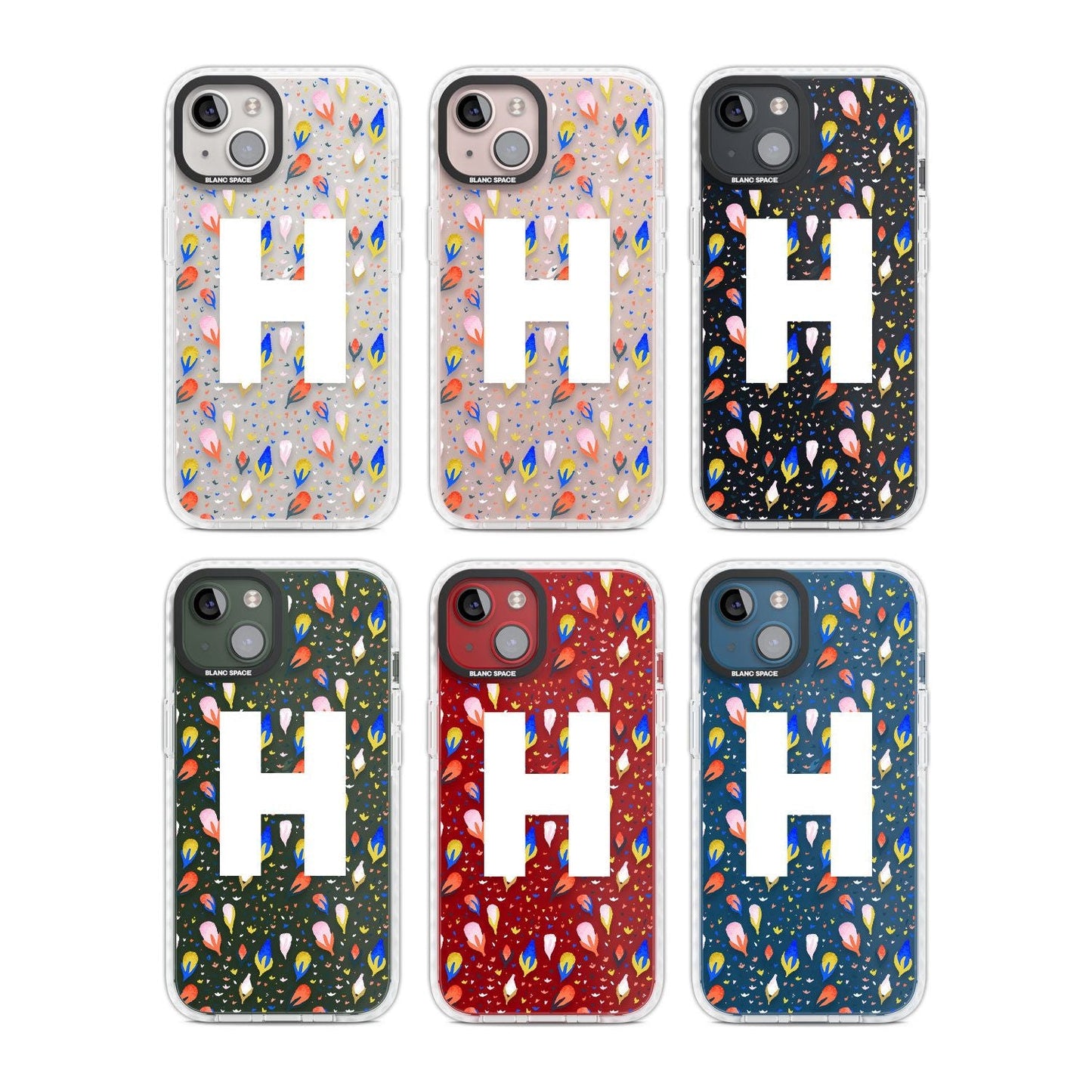 Personalised Abstract Floral Initial