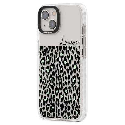 Personalised Seafoam Leopard