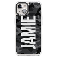 Personalised Black Camo Name Vertical