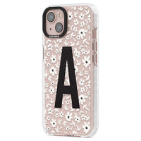 Initiale en gras personnalisée et florale