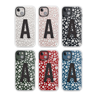 Initiale en gras personnalisée et florale