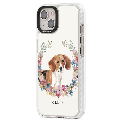 Personalised Beagle Floral Portrait