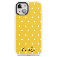 Personalised Yellow Polka Dot