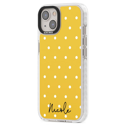 Personalised Yellow Polka Dot