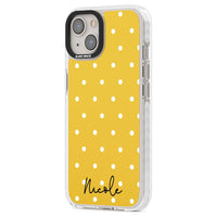 Personalised Yellow Polka Dot
