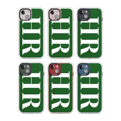 Lettres personnalisées blanches et vert d'eau