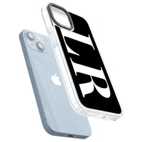 Lettres blanches et noires personnalisées