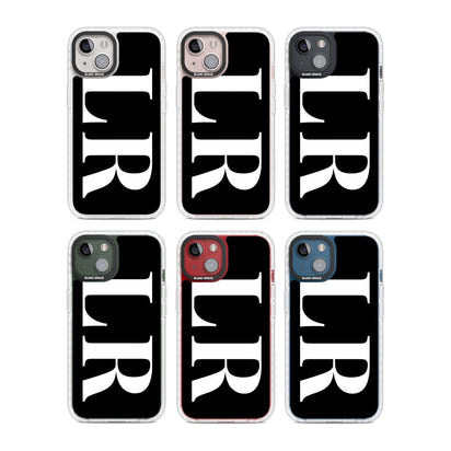 Lettres blanches et noires personnalisées